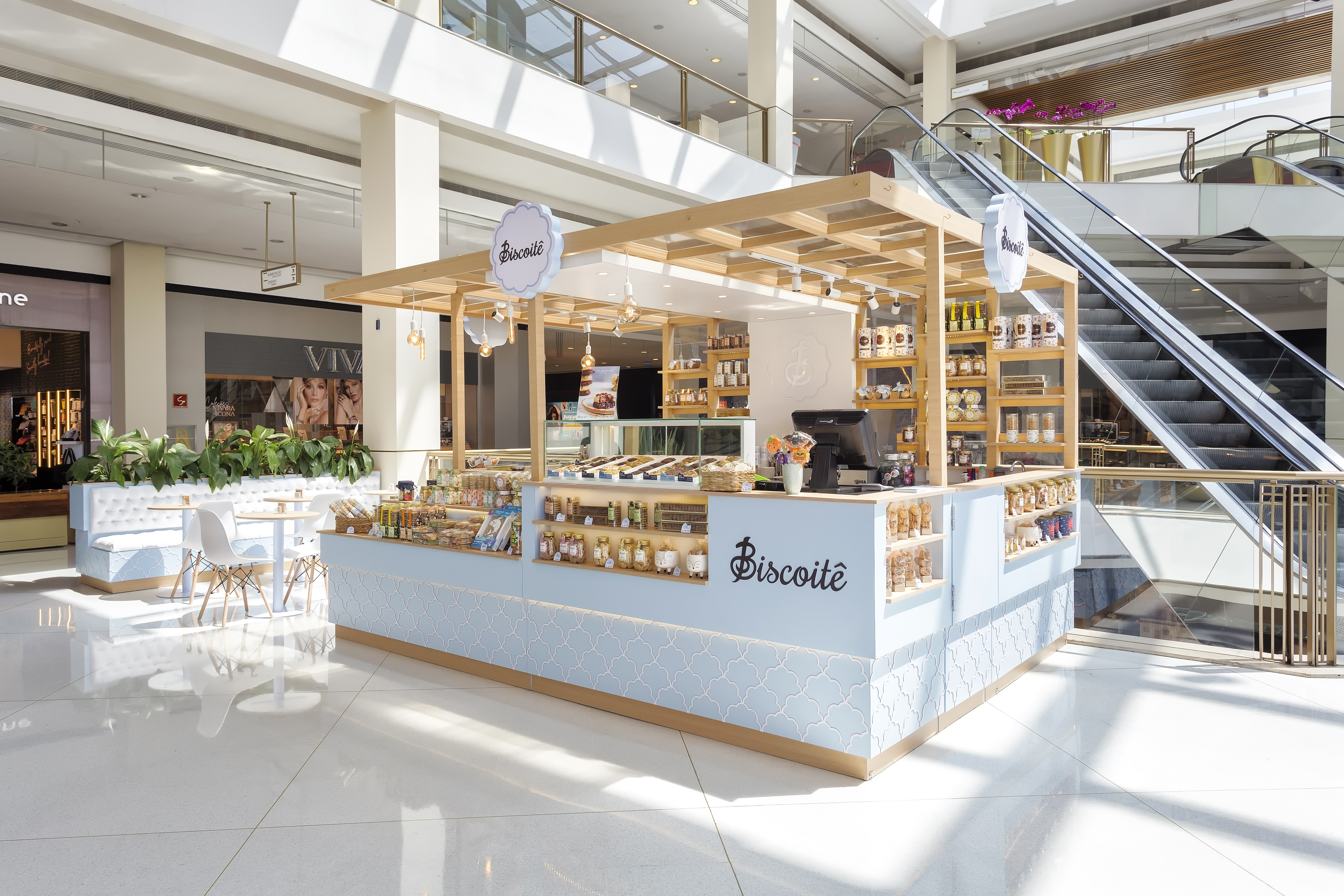 Quiosque Biscoitê 4,00 x 3,00 (m) - bloco principal - Shopping Iguatemi Alphaville/SP