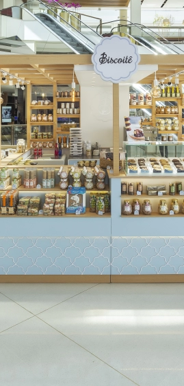 Quiosque Biscoitê 4,00 x 3,00 (m) - bloco principal - Shopping Iguatemi Alphaville/SP