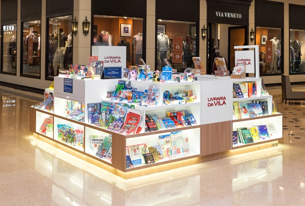 Quiosque Livraria da Vila - 3,00 x 3,00 (m) - Shopping Anália Franco - São Paulo/SP (2024)