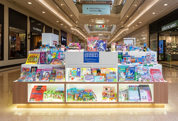 Quiosque Livraria da Vila - 3,00 x 3,00 (m) - Shopping Anália Franco - São Paulo/SP (2024)