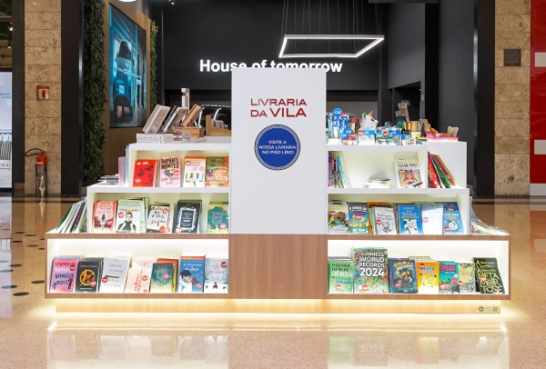 Quiosque Livraria da Vila - 3,00 x 3,00 (m) - Shopping Anália Franco - São Paulo/SP (2024)