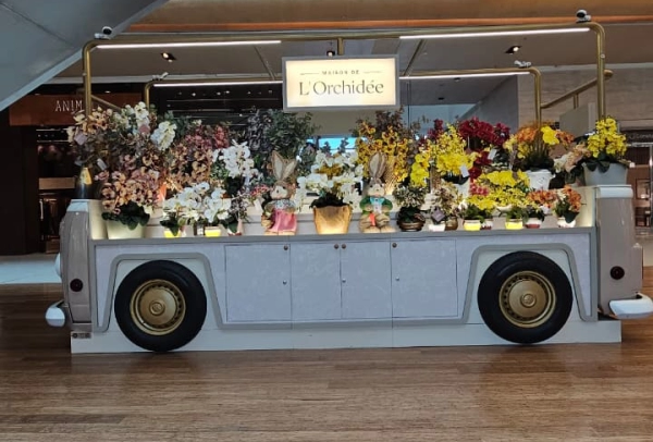 Quiosque Maison de L'Orchidée 4,20 x 1,80 (m) - Shopping Village Mall - Rio de Janeiro/RJ (2023)